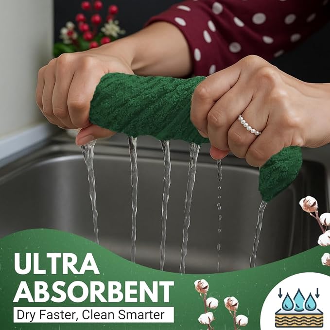 Infinitee Xclusives 100% Cotton Kitchen Towels - Image 3