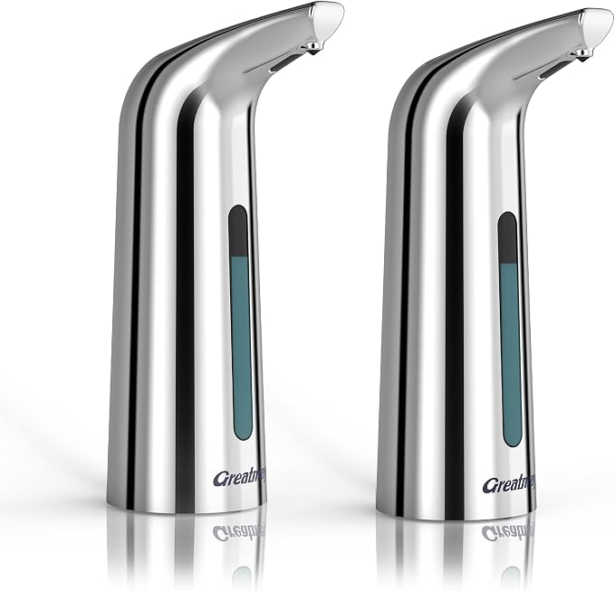 Convenient Automatic Soap Dispenser, 4 Adjustable Levels Touchless Hand by Greatmay