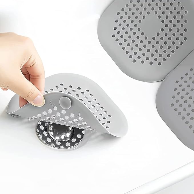 2 Pieces Shower Drain Hair Catcher Bathtub Stopper Home Drain Protectors Drain by Philbinden