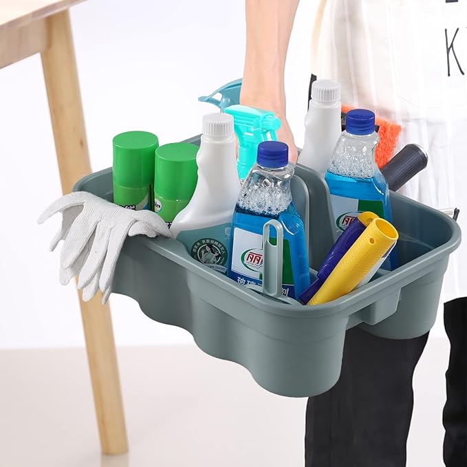 Drephia 6 Pack Cleaning Caddy, Plastic Carry Caddy - Image 4