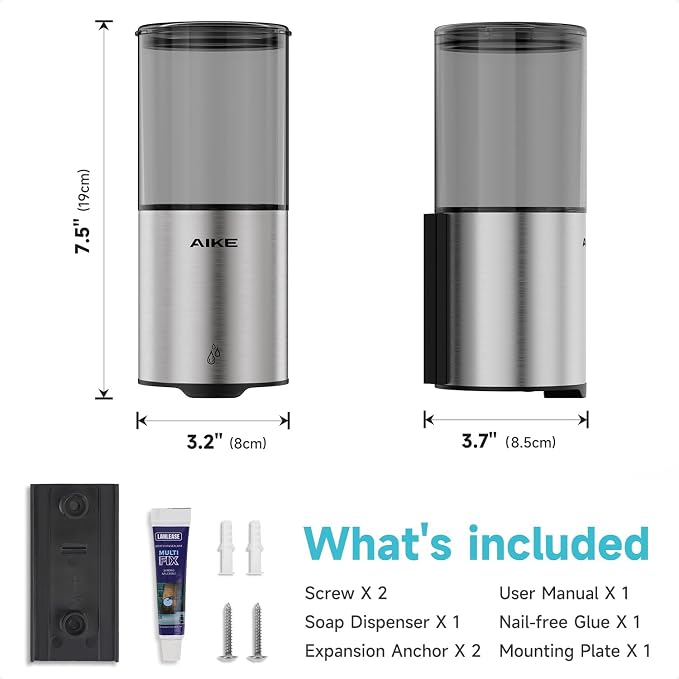 AIKE Automatic Soap Dispenser Wall Mounted - Image 8