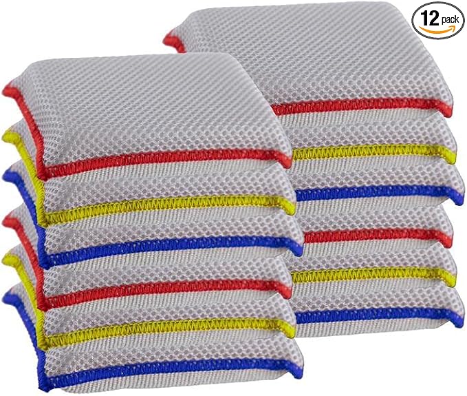 Microfiber Sponges for Dishes Kitchen Sponges Non-Scratch Sponge Dish Scrubber by Superio