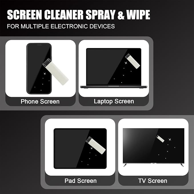walrfid Laptop Screen Cleaner, Car Screen Cleaner Spray and Wipe, Phone - Image 4