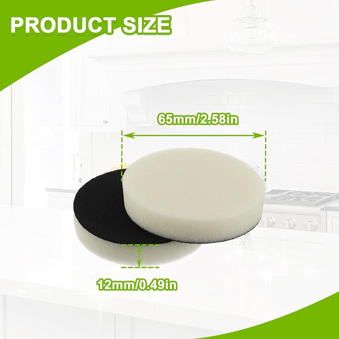16pcs Foam Pads Power Scrubber Pads Set Electric Scrubber Replacement Scouring - Image 2