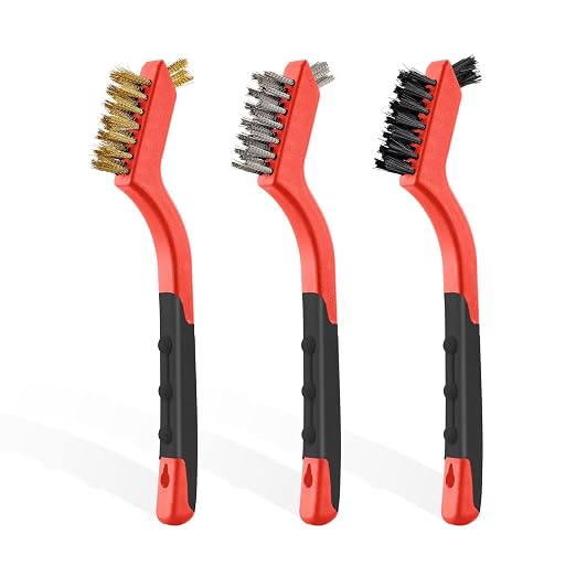 MAXMAN Wire Brush Set 3Pcs, Small Wire Brushes by MAXMAN