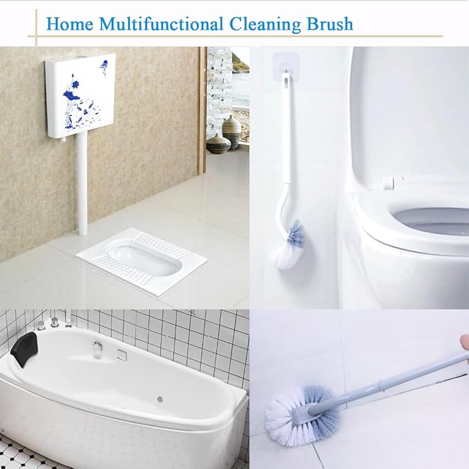 2 Pack Curved Toilet Bowl Brush Without Holder - Image 7