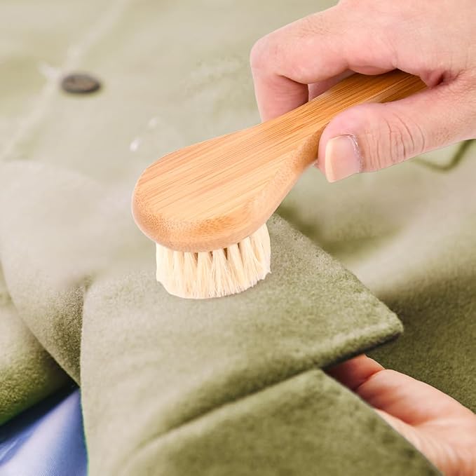 Natural Boar Bristle Laundry Stain Brush, Dorm Room Essential - Image 8