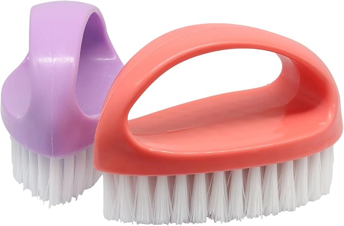 Hordion 2 Pack Hand Nail Brush, Heavy Duty Scrub Brush Nylon Stiff Bristles - Image 5