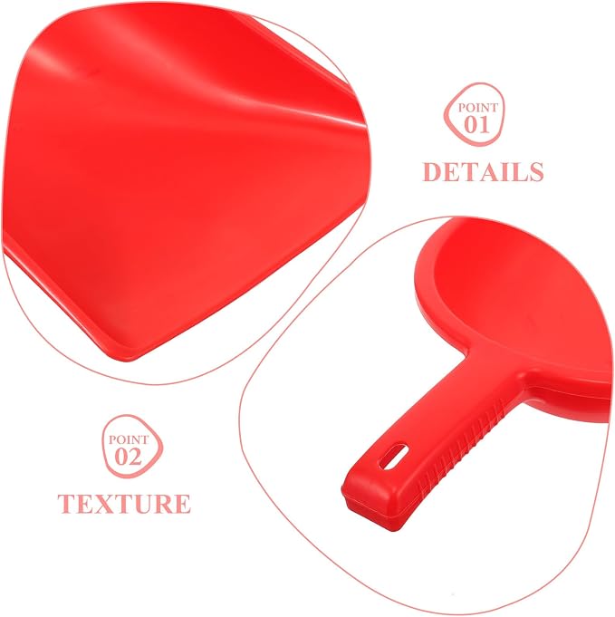 VOSAREA Handheld Dustpan for Desk Cleaning, Small Red Garbage Shovel - Image 3
