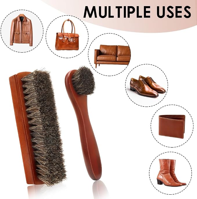 Shoe Brush, Horsehair Shoe Brush, Shoe Brushes - Image 6