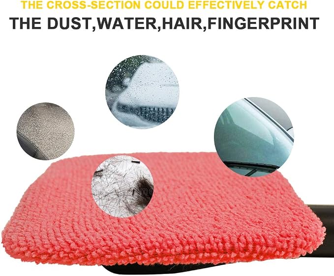 Car Care Microfiber Cloths for Windshield Cleaning Tool, Windshield Cleanner - Image 3