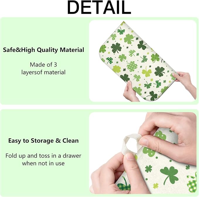 St. Patrick's Day Dish Drying Mat - Image 7