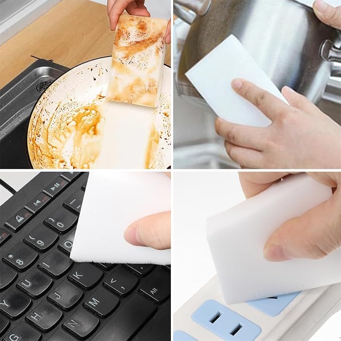 Magic Sponge Eraser Multi-Functional Melamine Sponge Foam Pads Extra Thick - Image 7