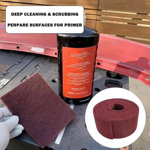 Maroon General Purpose Scuff Pads, Scouring Pad, Paint Primer Prep Scratch - Image 5