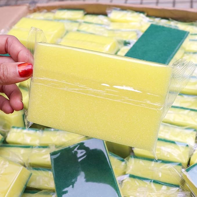 Sponge Individually Wrapped，Kitchen Dishwashing Sponge Scouring Pad Dishcloth - Image 4