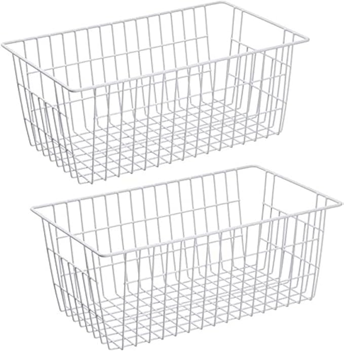 Slideep Freezer Baskets Farmhouse Organizer Storage Basket by WelcometotheSlideep