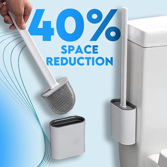 Modern Minimalist Silicone Toilet Brushes & Holders - Image 2