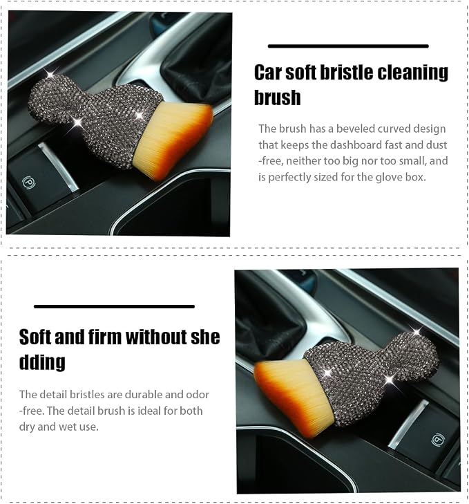 zipelo Auto Interior Dust Brush, Car Detailing Cleaning Brush - Image 3