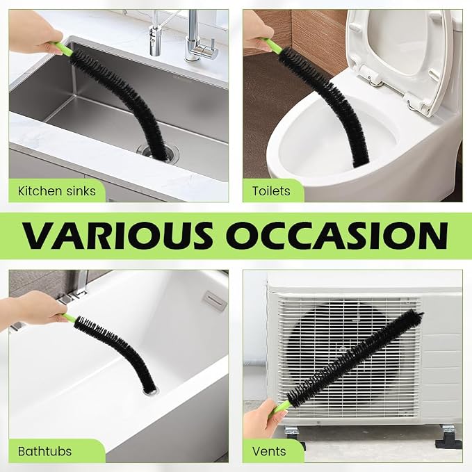 2 Pcs Drain Clean Brush Set, - Image 5