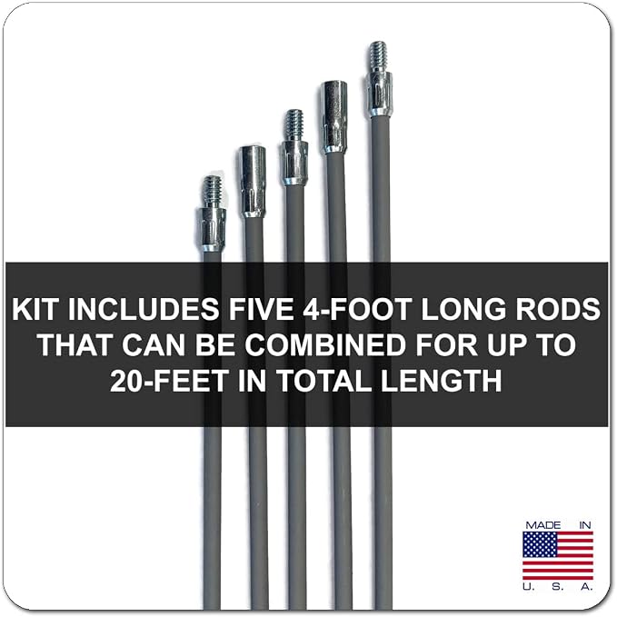Midwest Hearth Rod Kit fits 3" and 4" Pellet Brush Made in USA - Image 3