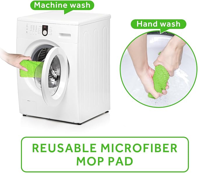 16.5 inch Mop Pads Refills, 3 Pack Microfiber Reusable Replacement Mop Pads - Image 6