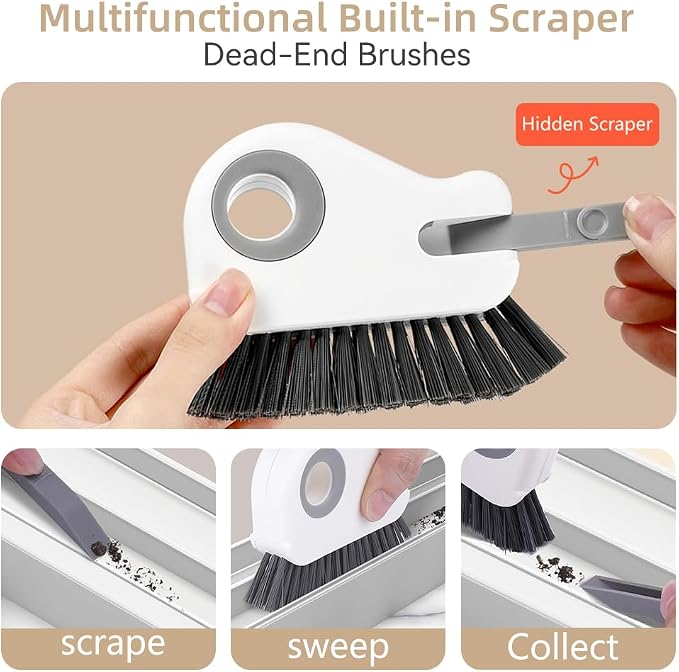 2 in 1 Groove Cleaning Brush, Window Track Cleaning Tools, Crevice Brush - Image 5