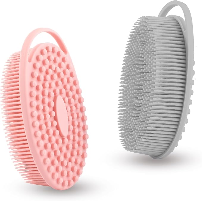Silicone Body Scrubber, Exfoliating Silicone Loofah, Soft Silicone Body Shower by Bsofing