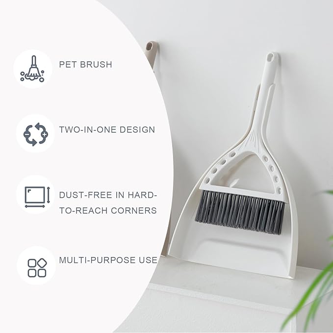 Mini Broom and Dustpan Set Small Dust pan and Brush Set Perfect - Image 4