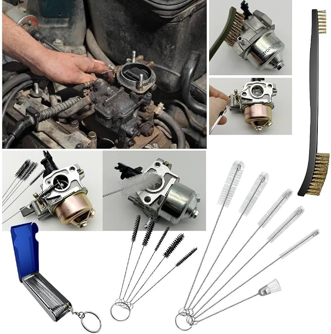 Strongthium Carburetor Cleaning Kit Carb Brushes Tools Needle Set - Image 4