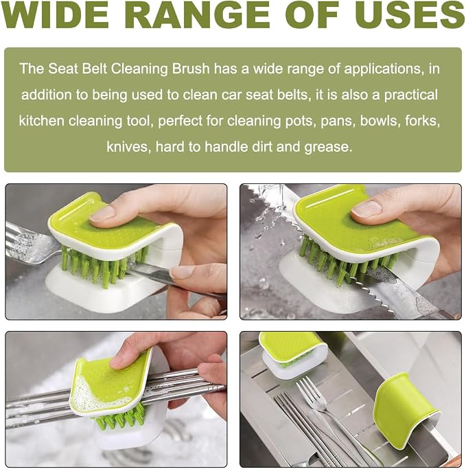 Car Seat Belt Cleaning Brush, U-Shaped Auto Interior Washing Brush - Image 5