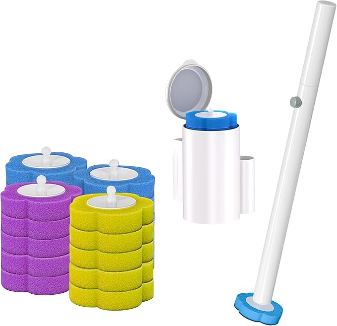 Disposable Toilet Brush Set by Dexmary