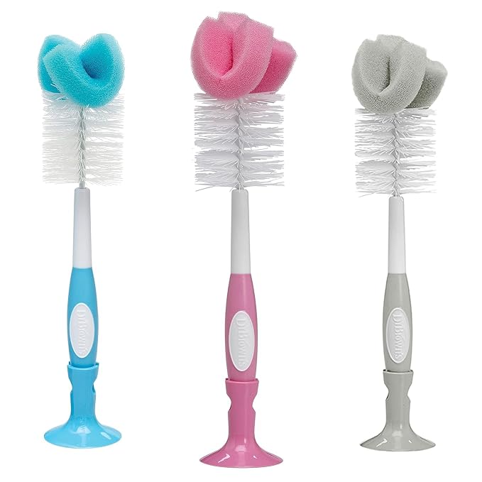 Dr. Brown's Reusable Sponge Baby Bottle Cleaning Brush - Image 2