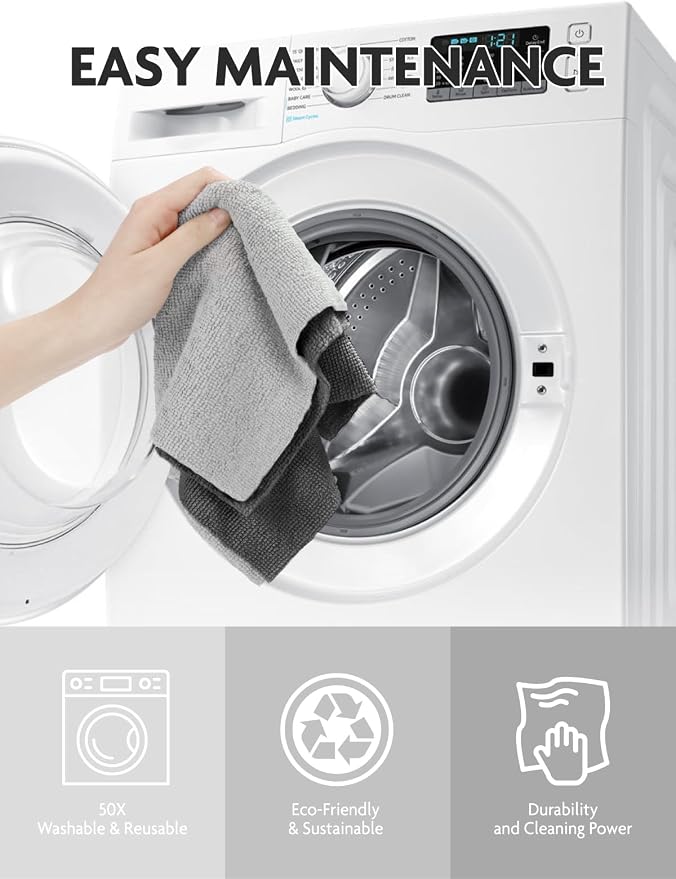 Fantasticlean Microfiber Cleaning Cloth Roll -30 Pack, Tear Away Microfiber - Image 6