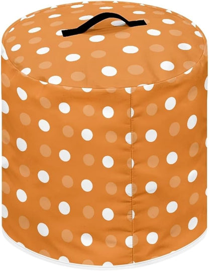 Dust Cover for 3 Quart Pressure Cooker Air Fryer Rice Cooker Small Appliance Covers, Washable Air Fryer Dust Cover for Kitchen Counter- Orange Polka Dot
