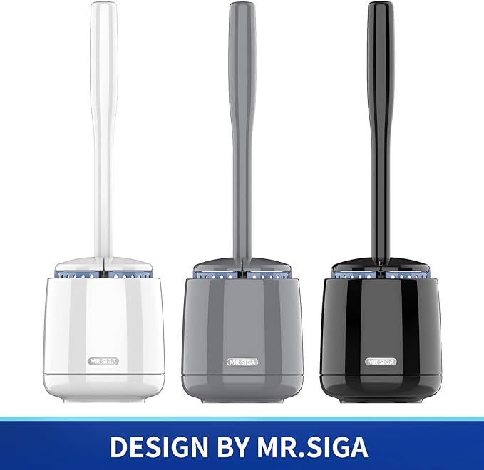 MR.SIGA Toilet Bowl Brush and Holder, - Image 2