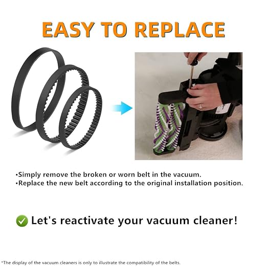 Replacement Belt Set for Bissell ProHeat 2X Revolution Pet Pro Carpet Cleaner - Image 4