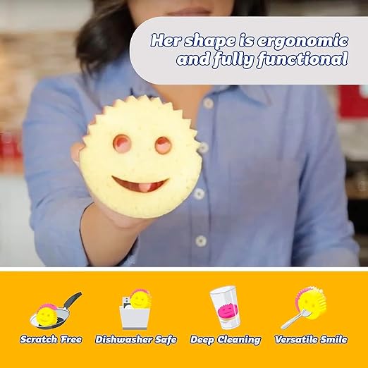 Scrub Daddy Scrub Mommy Dual-Sided Scrubber and Sponge, Variety Pack of 8 - Image 5