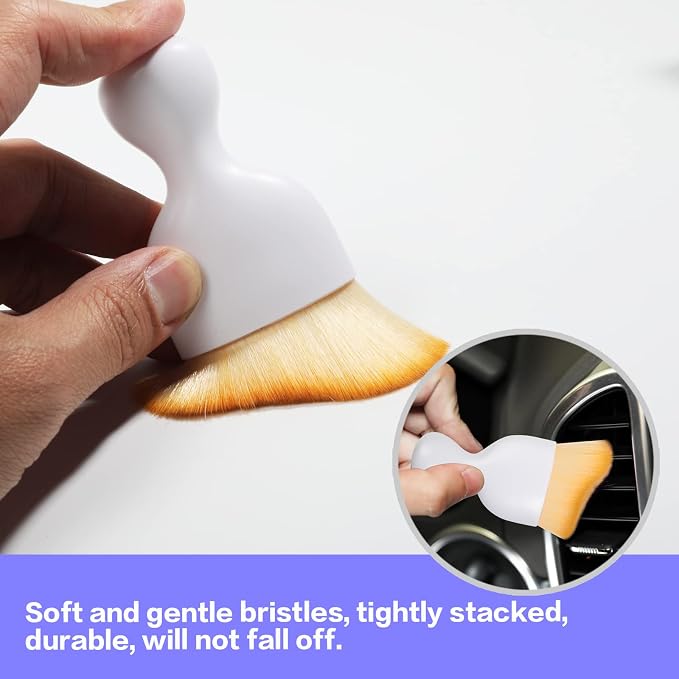 Car Interior Detailing Brush, Soft Bristle Cleaning Brush Car Detailing Brush - Image 2
