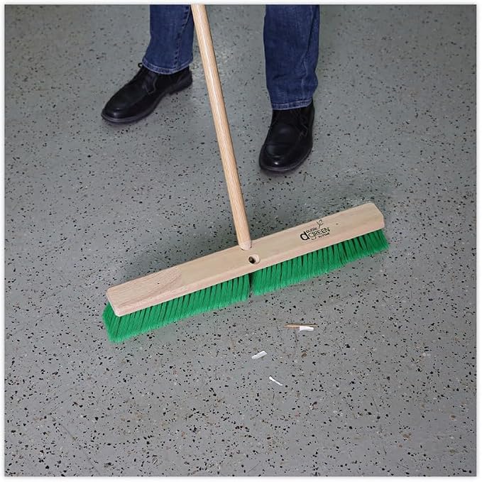 Boardwalk BWK20724 3 in. Flagged Recycled PET Plastic Bristles 24 in. Brush - Image 5