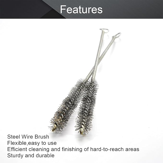 Utoolmart Steel Wire Cleaning Brush, Spiral Power Tube Brush, Steel Wire Tube - Image 3