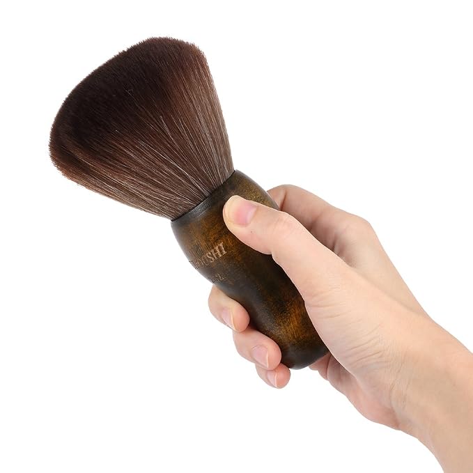 Anself Large Hair Cutting Neck Duster Brush Professional Barber Natural Fiber - Image 3