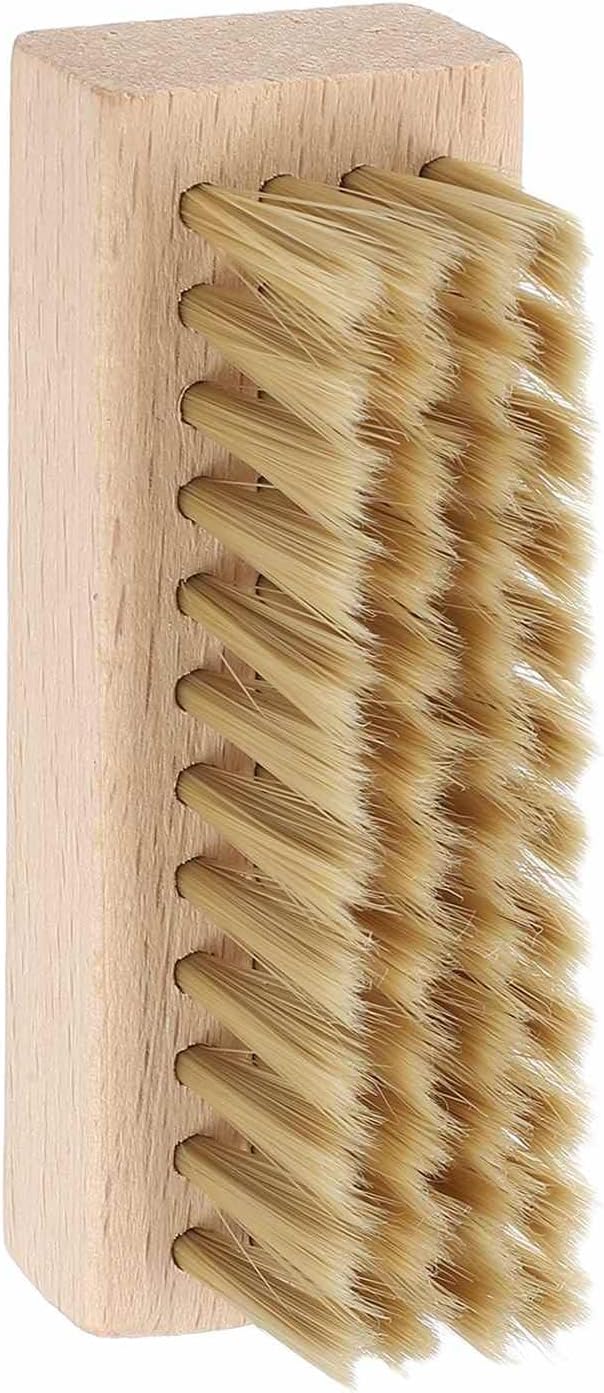 HARFINGTON Shoe Cleaning Brush 4"x1" Beech Wood Nylon Boot Polish Brushes by HARFINGTON