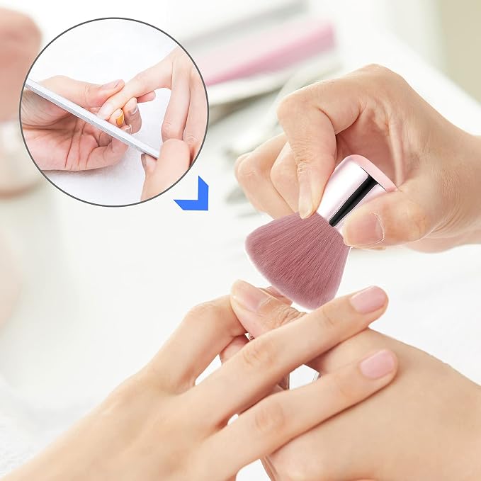 Vaincre Nail Art Dust Powder Remover Brush, Soft Nail Art Dust Cleaner Brush - Image 5