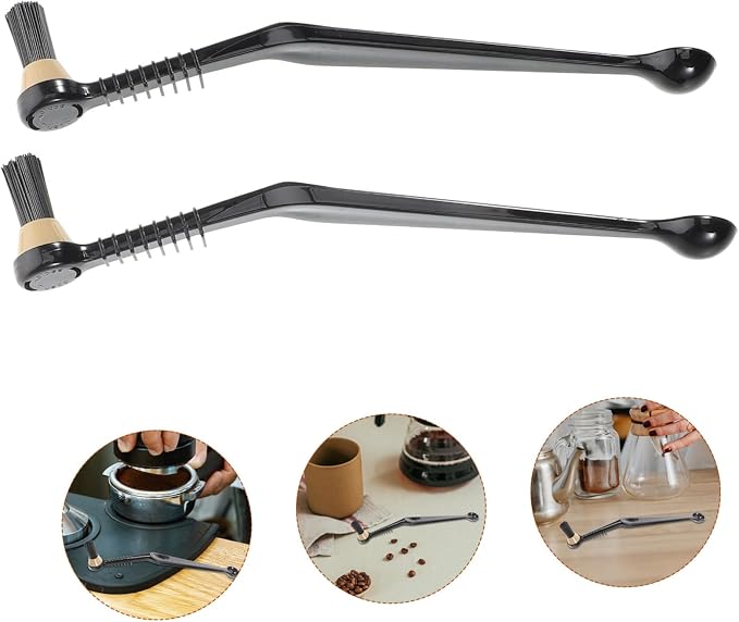 NUOBESTY 2 Pcs Coffee Machine Cleaning Brush Set Long Handle Espresso Maker - Image 9
