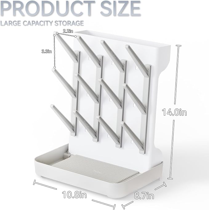 Baby Bottle Drying Rack Large Vertical Bottle Drying Rack - Image 8