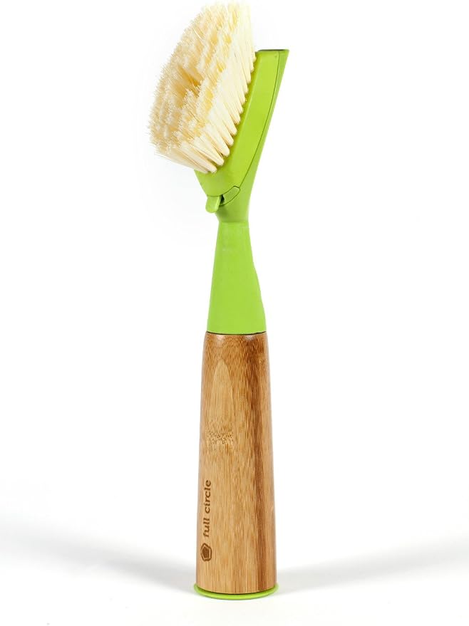 Full Circle Suds Up, Soap Dispensing Dish Brush, Tough Plant-Fiber Bristles & by FULLCIRCLE