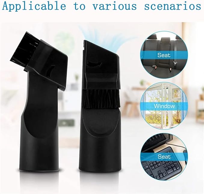 6Pack Round Soft Horse Hair Vacuum Brush Attachment - Image 4