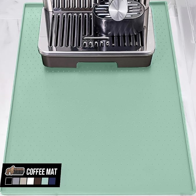 GORILLA GRIP Silicone Coffee Mat, Espresso Machine Bar Accessories, Keep by GorillaGrip