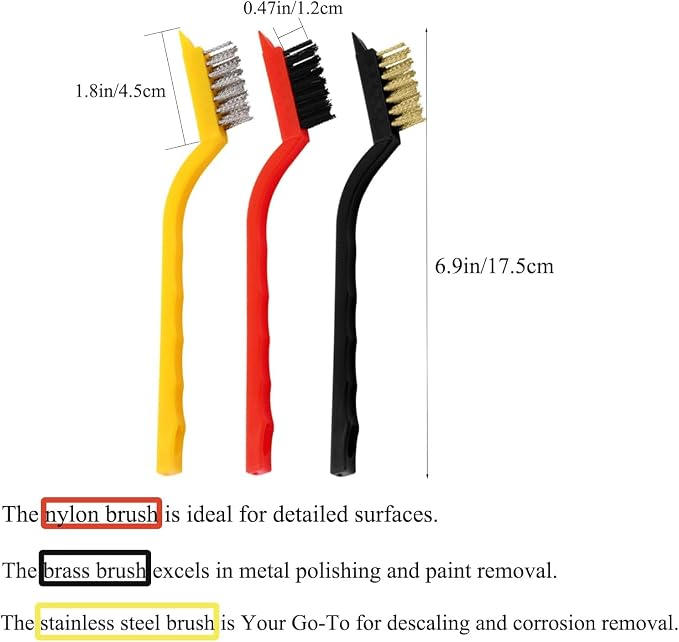 TuTuYa 11PCS Crevice Cleaning Brush Set, Hard Bristle Gap Cleaning Kit - Image 6
