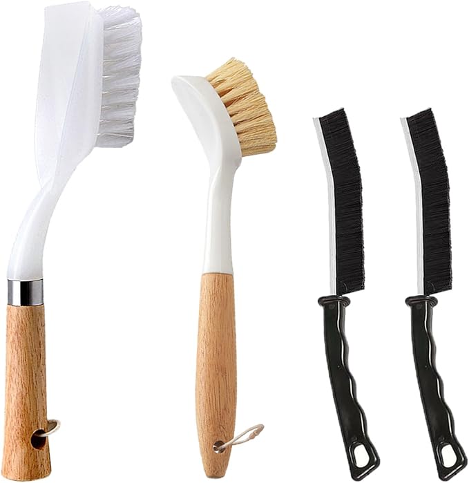 Kitchen Brush Set for Cleaning Dish, Sink and Stove, Great Cleaning Tools for by Hofimeta